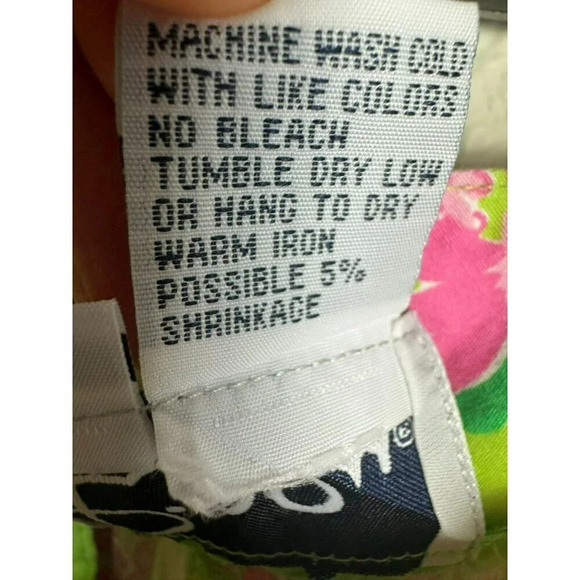 LILLY PULITZER Cropped Pants Size 4 Floral Animal Print Stretch Pockets Stretch - Picture 10 of 10